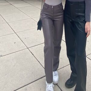 Aritzia Melina Leather Pants